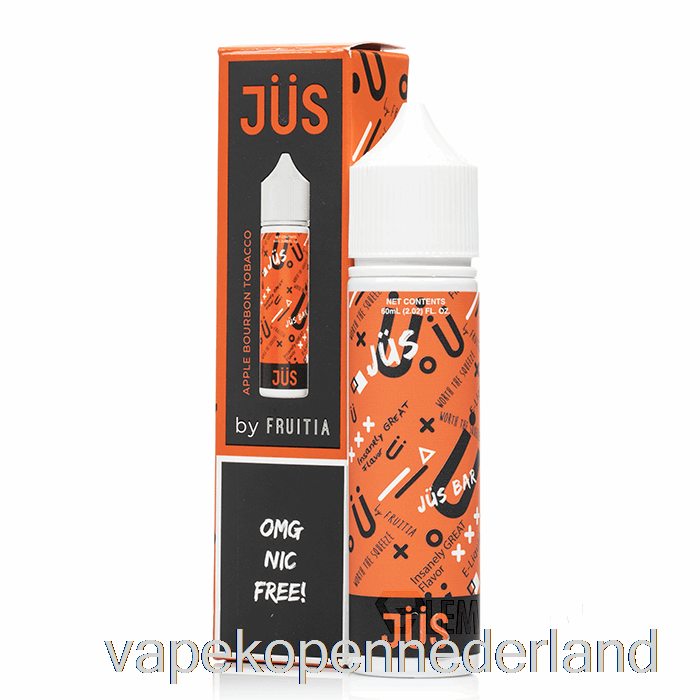 Vape Nederland Appel Bourbon Tabak - Jus E-vloeistof - 60ml 3mg